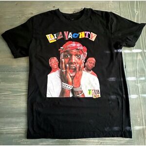 Lil Yachty Graphic Unisex T-Shirt Black Sticker Mule Custom Rap Hip-Hop Size L